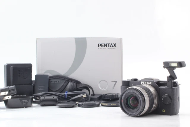 [Boxed MINT] Pentax Q7 Mirrorless SLR Digital Camera w/02 Zoom 5-15mm Lens JAPAN