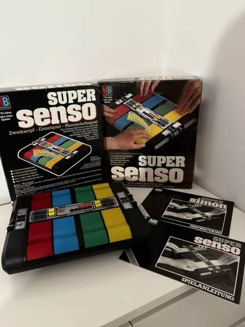 MB  Electronics - Super Senso Super Simon Memory Game - Vintage 80s-Boxed German