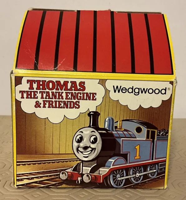 WEDGEWOOD THOMAS THE TANK ENGINE OVAL CERAMIC MONEYBOX IN Original Box