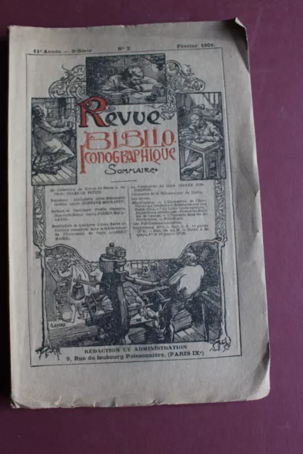 revue BIBLIO ICONOGRAPHIQUE - 1904  N°2