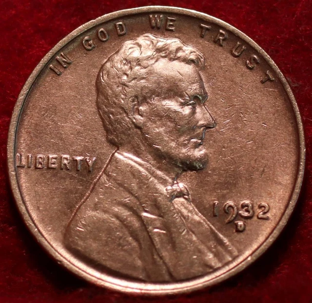 1932-D Denver Mint Copper Lincoln Wheat Cent