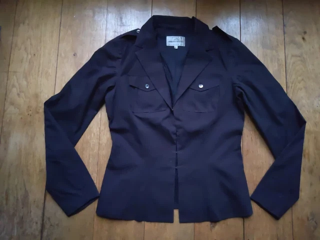 Manteau Armand Ventilo Redingote Laine – Taille FR42/44, Couleur Chocolat – Neuf Avec étiquettes
