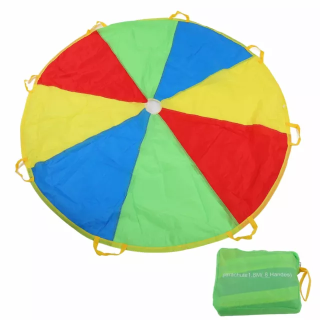 Bellissimo ombrello sacco da salto 1,8 m bambini giocano con paracadute gioco attività sportiva accesso