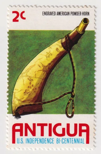 1976 Antigua - 200th Anniversary of Independence if USA - 2 Cent Stamp