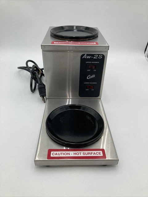 Curtis AW-2S Commercial Double Coffee Pot Decanter Electric Warmer Tested