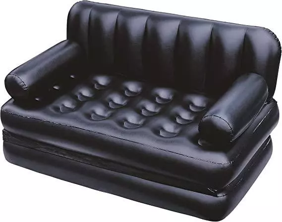 Bestway Black Multi-Max 5-in-1 Double Air Couch, Black