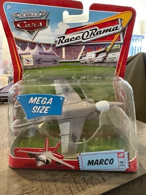 Disney Pixar World of Cars Race O' Rama Deluxe Mega Size MARCO Airplane