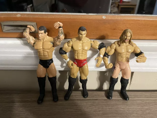 Randy Orton 2 & Chris Jericho WWE Ruthless Aggression Loose Figure Jakks Lot