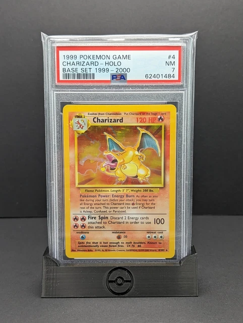 PSA 7 4th Print Charizard 4/102 - Near Mint Holo Base Set Pokemon Card 1999-2000