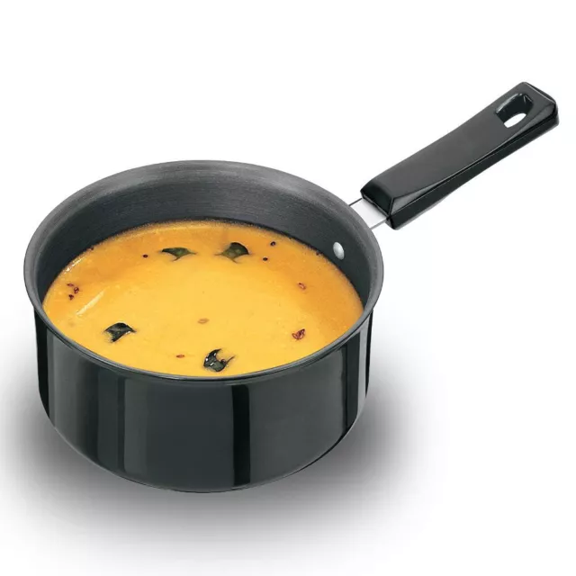 Futura Hard Anodised 2.5 Ltr 18 cm Saucepan/Milk/Tea/Soup Pan Kitchen Cookware