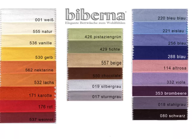 Biberna warme Biber Spannbettlaken 90 - 100 x 200 cm in 24 Farben