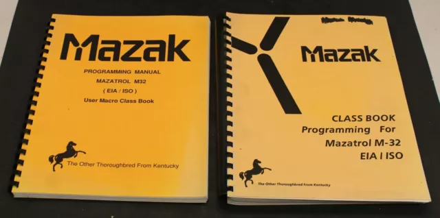 Mazak Mazatrol 32 Programming Manual & User Class Book