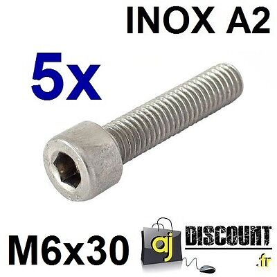 Vis métaux CHC-BTR inox A2 6 pans creux cylindrique 6mmx35-25 pcs 