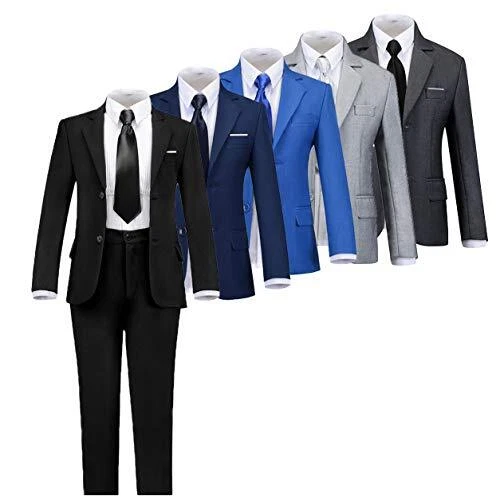 Boihedy Suits for Boys Toddler Formal Suit Ring Bearer Outfit Kids Tuxedo