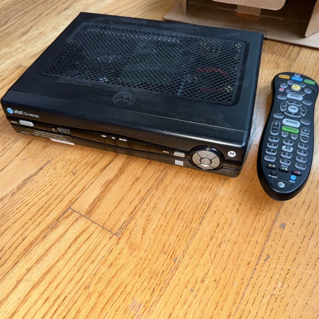 AT&T U-VERSE ARRIS VIP-2250 DVR CABLE BOX RECEIVER, REMOTE, without ...