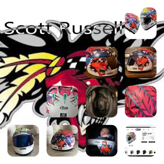 Arai Corsair V Scott Russell 🇺🇸  (L)  Frost White