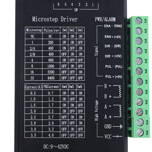 Scheda Controller Driver Motore Passo-Passo TB6600 4A DC 9-42V