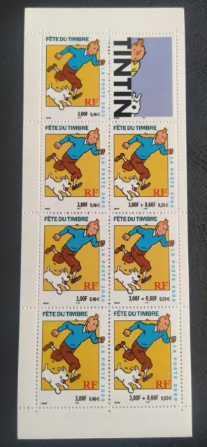 Carnet 2000 N°BC3305 -  Journée Du Timbres Tintin 7 Timbres France Neuf**