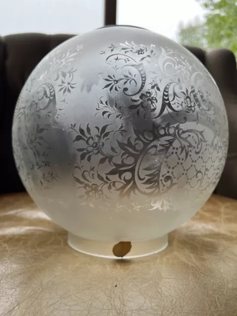 VV Etched Glass shades 8" TWO
