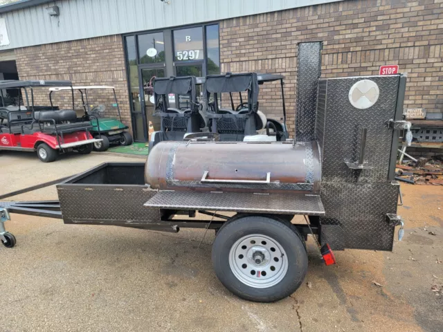 Fire n Steel Lil Tex Pitmaster BBQ Smoker Grill Trailer Mobile Catering Business