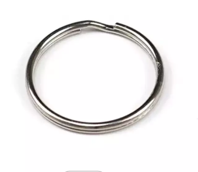 10 Stück stabile Schlüsselringe Ø 25mm gehärtet Stahl Key Rings Schlüssel Ring