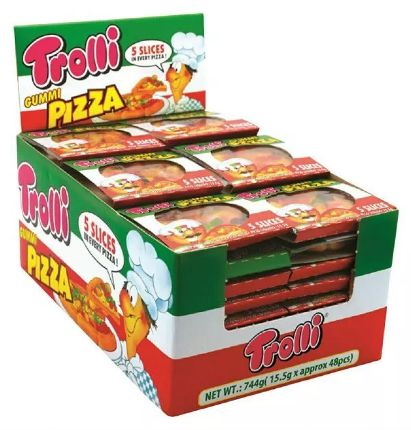 Trolli Pizza Slices Candy Display Box 15.5g X 48 Pack