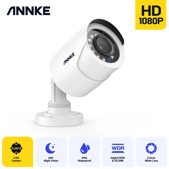 ANNKE 1080P 1pcs 4-IN-1 Kameras TVI AHD CVI Outdoor Überwachungskameras 3D DNR