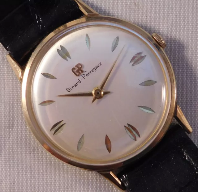 Girard Perregaux 10K Gold Filled Vintage 1960's Manual Wind Mens Watch....33mm