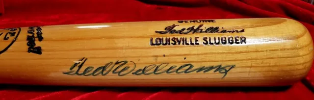 TED WILLIAMS Signed Model W215 Baseball Bat BOSTON RED SOX TEAM hof Slugger