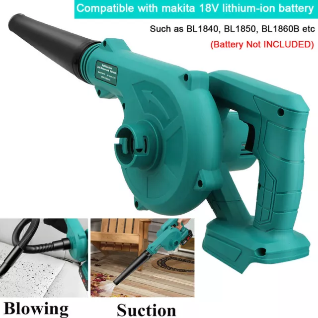 Fit Makita Cordless Garden Leaf Air Blower Suction Electric Vacuum Snow Dust