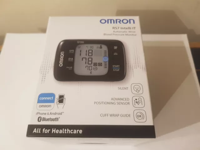 Omron RS7 Intelli IT Automatic Wrist Blood Pressure Monitor / Brand New