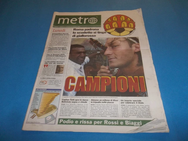 Scudetto 2001, la Roma: 17 giugno 2001 campioni d'Italia. Totti: Che