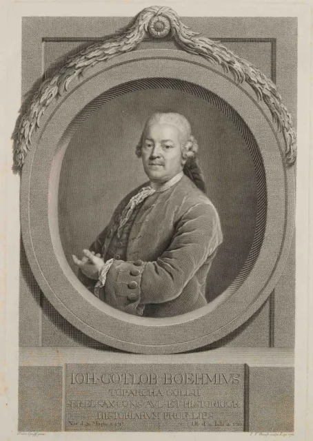 BAUSE (*1738) nach GRAFF (*1736), Portrait des Johann G. Böhme,  1782, KSt.