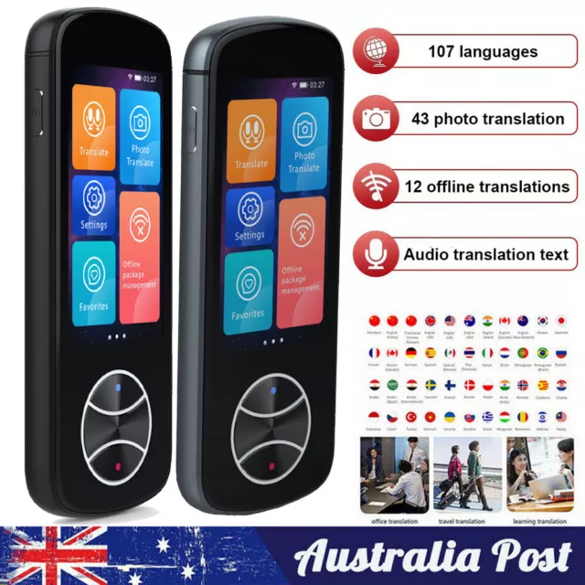 Smart Voice Translator Portable Two-Way Real Time 107 language Translator Device