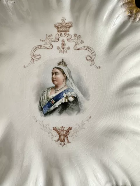 China Plate celebrating QUEEN VICTORIA's DIAMOND JUBILEE 1897 2