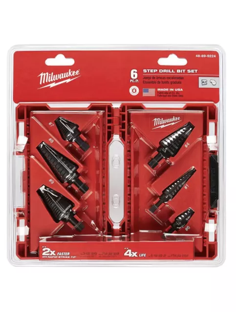 Milwaukee 48-89-92241 Black Oxide Step Drill Bit Set (6 Piece) 3