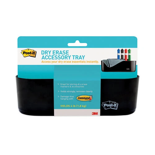 Dry Erase Accessory Tray, 8 1/2 X 3 X 5 1/4, Black