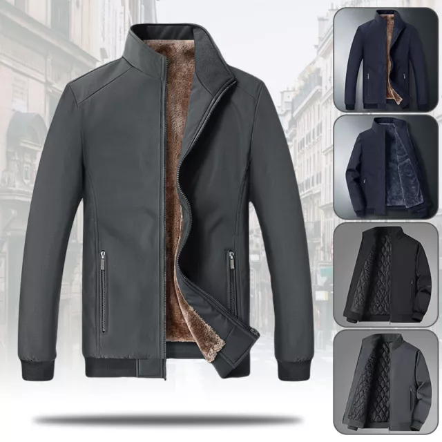 Men Jacket Winter Warm Thick Fleece Jacket Men Casual Coat Men Outwear Outdoor