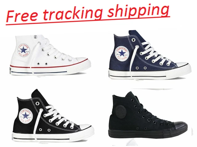 Converse All Star unisex Chuck Taylor white blue black and full black high style