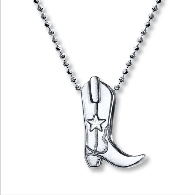 Alex Woo Cowboy Boot Pendant Necklace in Sterling Silver RV$148 Alex Woo Cowboy Boot Pendant Necklace in Sterling Silver RV$148