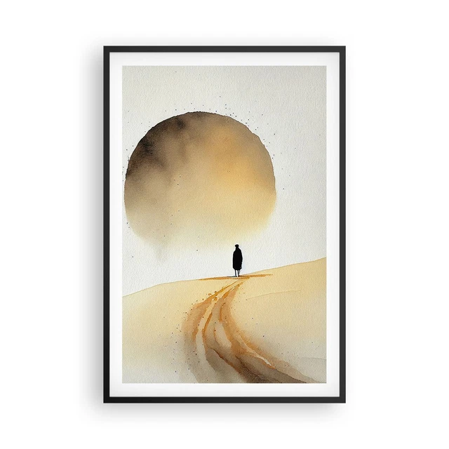 Lapremoly Quadro Su Tela Minimalista Astratto - 50x101 Cm - Stampa Moderna Per Soggiorno, Camera, Ufficio