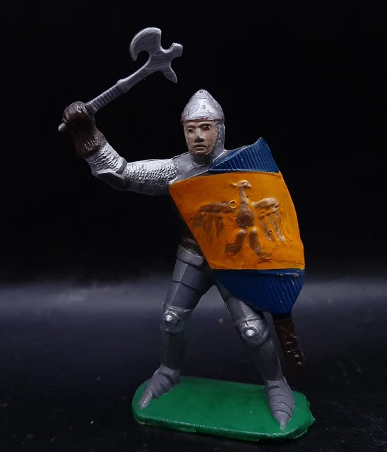 2 figurines vintage clairet soldats moyen age - Collection