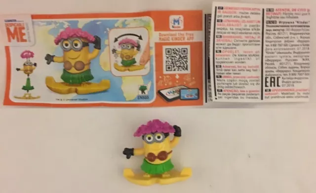 MINIONS HAWAIANA+BPZ EN555 -(Minions in the world) kinder Ita 18/19