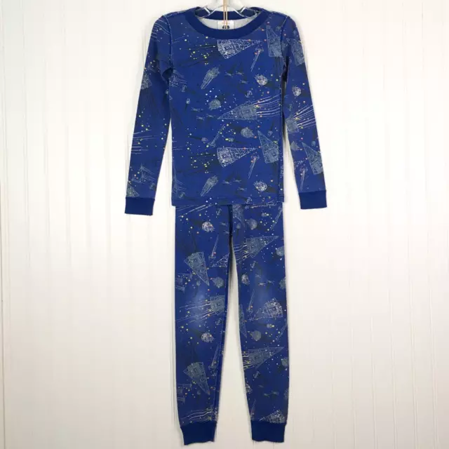 Hanna Andersson Boys Pajama Sets Blue Star Wars 100% Organic Cotton 2 Piece 8