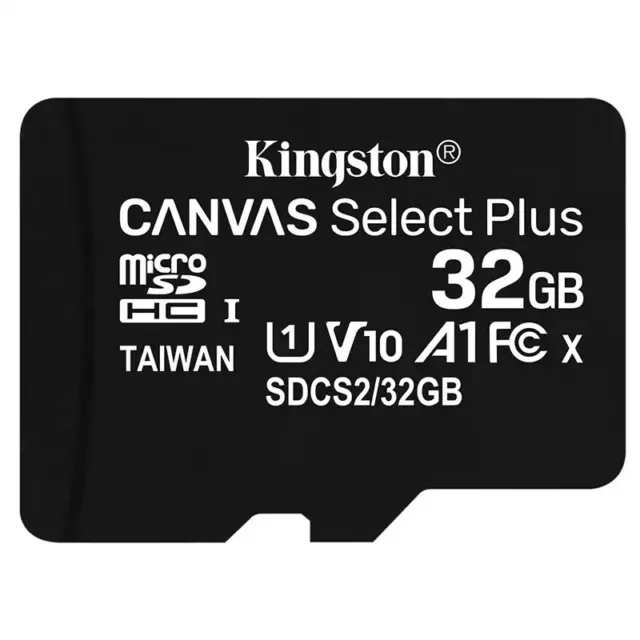 Kingston Canvas Select Plus 32Go UHS-I Class 10 MicroSDHC Carte Mémoire Micro SD