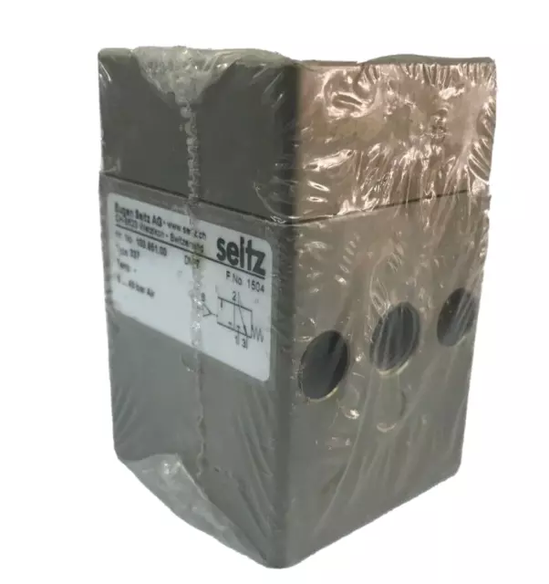 SEITZ Typ 337 Art. No. 103.951.00 3/2-Way Air-Pilot Pneumatic Valve 1/4" 40 bar
