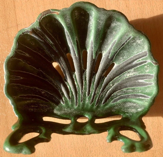 Porte-savon En Fonte émaillée Bleu Vintage - Décoration Salle De Bain Rétro