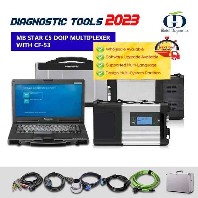 MERCEDES MB STAR Xentry Connect C4 C5 2023.03 Diagnostics with Laptop £ ...