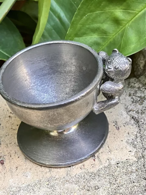 Royal Selangor Egg Cup Teddy Bear on side