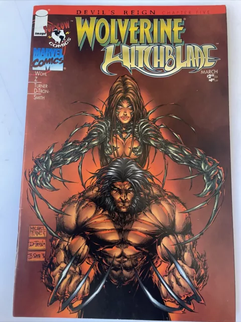 Wolverine Witchblade Vo1 1 #1 Marvel Comics Image Top Cow 1997 Devils Reign